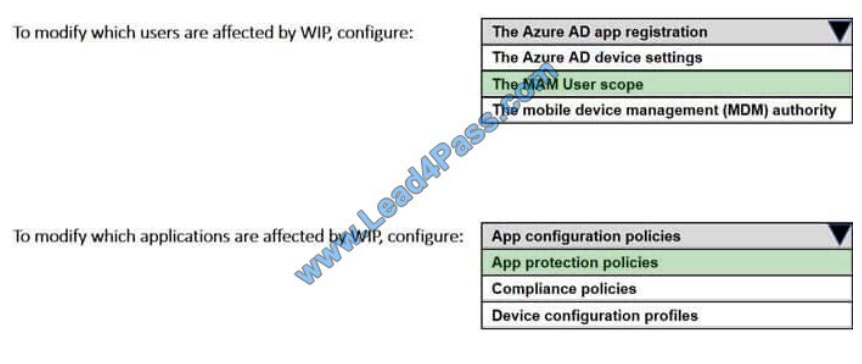 lead4pass ms-101 exam questions q7-1
