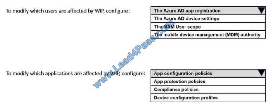 lead4pass ms-101 exam questions q7
