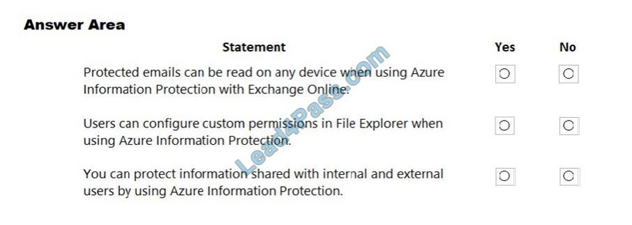 lead4pass ms-900 practice test q7