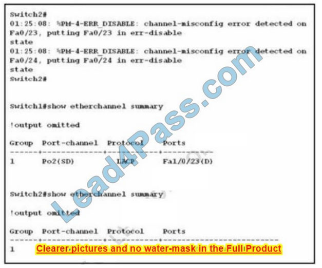 CCNP Enterprise 350-401 ENCOR exam material q6